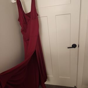 SHEIN Burgundy Maxi Dress